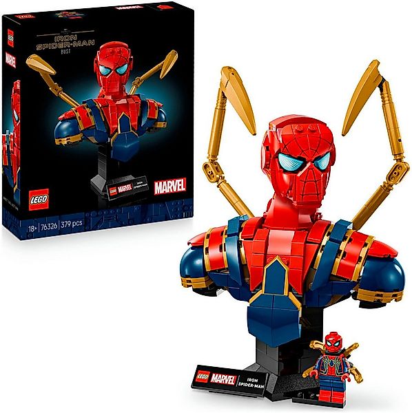 LEGO® Iron Spider-Man Büste (76326), LEGO Super Heroes Konstruktionsspielst günstig online kaufen