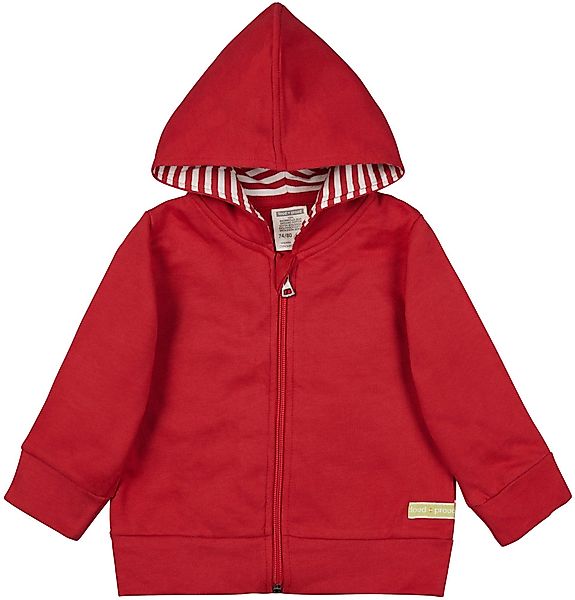 loud + proud Kapuzensweatjacke einfarbig Bio günstig online kaufen