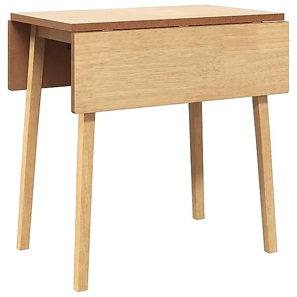 vidaXL Esstisch Esstisch Natur Massivholz Gummibaumholz günstig online kaufen