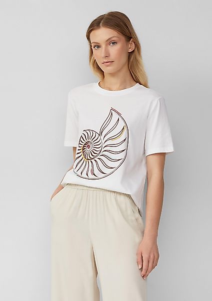 s.Oliver Kurzarmshirt Jersey-T-Shirt mit Frontprint und günstig online kaufen