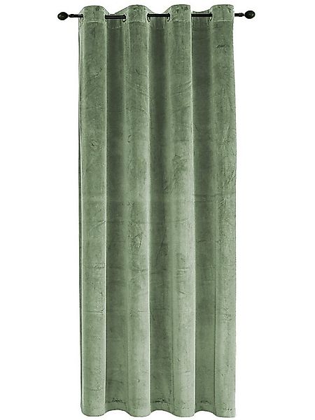 Haus und Deko Gardine Vorhang Ösen Verdunkelung 140x245 cm Samt weich blick günstig online kaufen