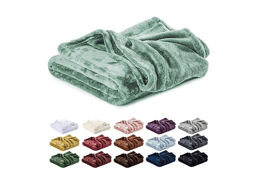 Wohndecke Kuscheldecke, Fleecedecke, Wolldecke flauschig und weich, Lavea, günstig online kaufen