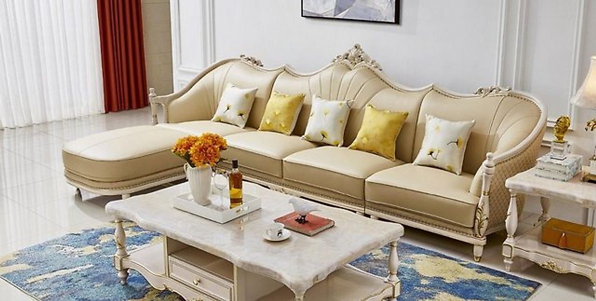 JVmoebel Ecksofa Sofa Couch Polster Wohnlandschaft Leder Eck Sofas Garnitur günstig online kaufen