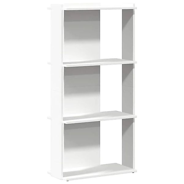 vidaXL Bücherregal 3 Böden Weiß 60x30x120 cm Holzwerkstoff 860265 günstig online kaufen