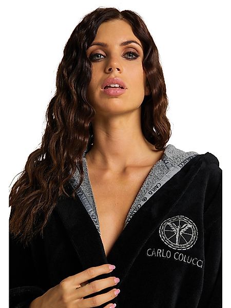 CARLO COLUCCI Bademantel Coma, 55% Baumwolle günstig online kaufen