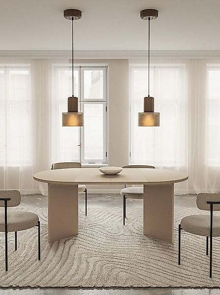 Selsey Esstisch OVO, Ausziehtisch - rund, bis 190 cm erweiterbar günstig online kaufen