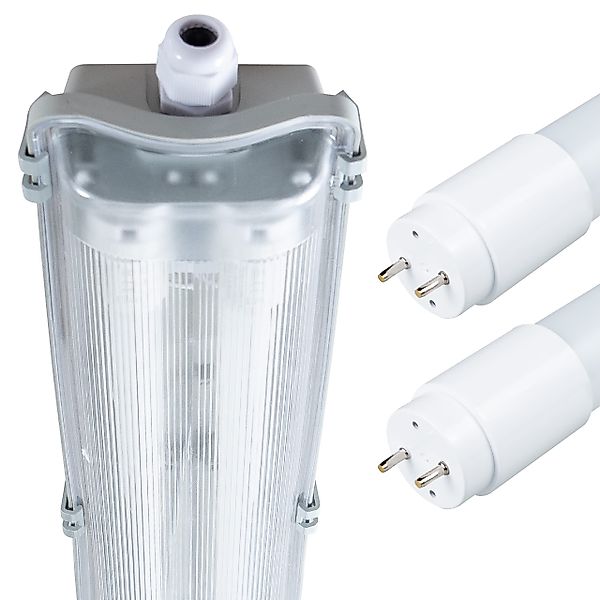 proventa LED Deckenleuchte Feuchtraumleuchte 120 cm, günstig online kaufen