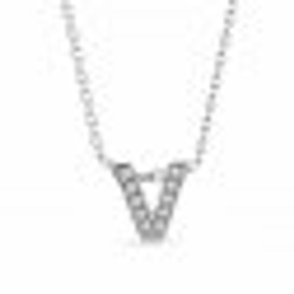 Anhänger mit Kette Buchstabe V 925/- Sterling Silber günstig online kaufen