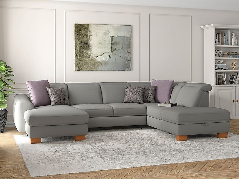 sit&more Wohnlandschaft "Dundee U-Form" mit Federkern und Massivholzfüßen, günstig online kaufen
