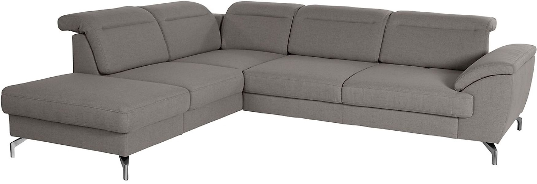 sit&more Ecksofa »Percy L-Form«, 12 cm Fußhöhe, Sitztiefenverstellung, wahl günstig online kaufen