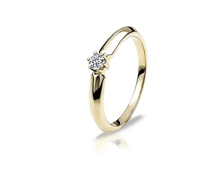Adam & Eve Verlobungsring Brillantring 375/- Gelbgold 0,08 ct. günstig online kaufen