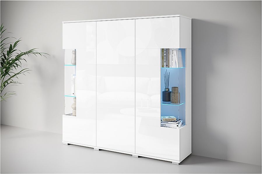 INOSIGN Highboard "Kenia" 1 Stk. tlg. Modernes Highboard, mit Glastüren, Br günstig online kaufen