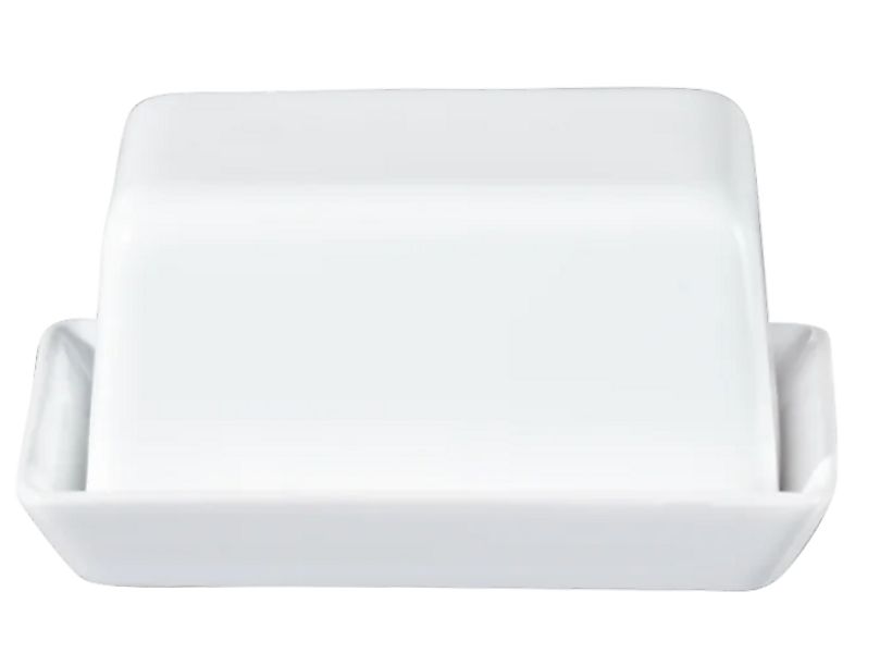 GRANDE Butterdose weiß – Steingut Butterdose 11 x 8,5 cm, spülmaschinenfest günstig online kaufen