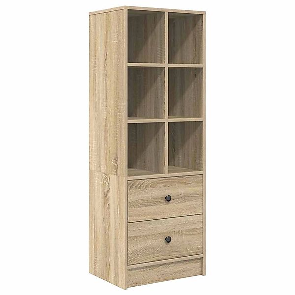 vidaXL Highboard Sonoma Eiche 45,5 x 34 x 127 cm Holzwerkstoff 869364 günstig online kaufen