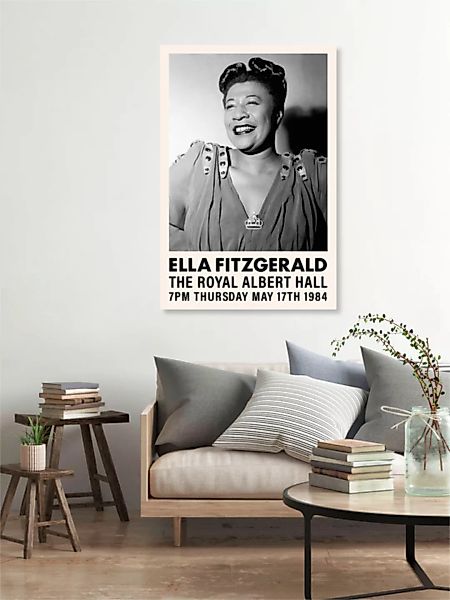 Poster / Leinwandbild - Ella Fitzgerald In Royal Albert Hall günstig online kaufen
