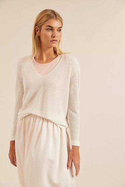 Pullover Mit V-ausschnitt Aus Hanf günstig online kaufen