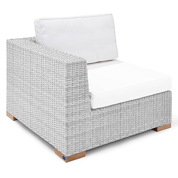 Polyrattan Eck-Modul Havanna Weiß/Grau günstig online kaufen