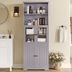 TavilaEcon Hochschrank Badezimmerschrank mit feuchtigkeitsbeständiger Lacki günstig online kaufen
