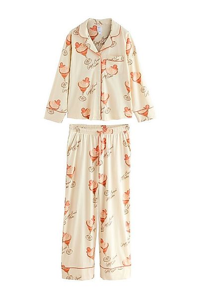 Next Pyjama Langärmeliger Pyjama aus 100 % Baumwolle (2 tlg) günstig online kaufen