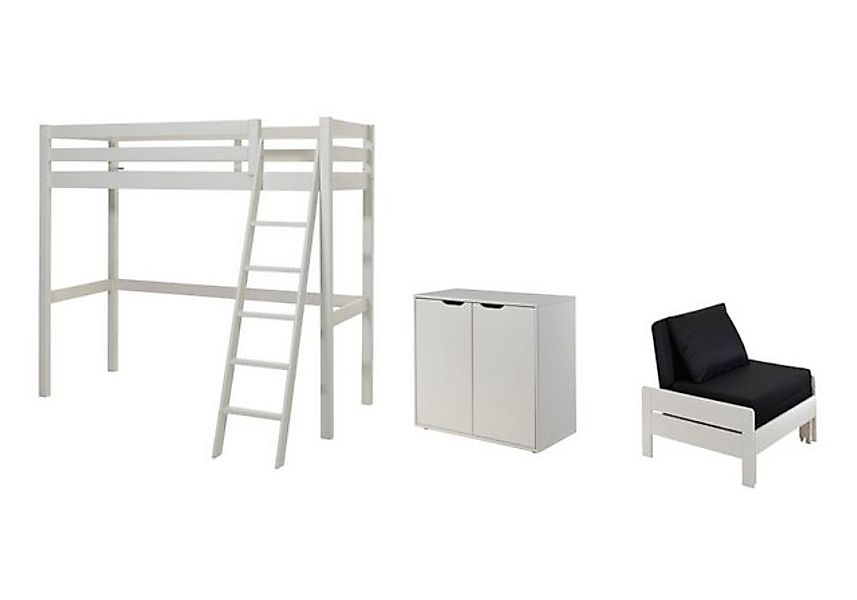 58 aufm Kessel Kinderbett Hochbett Bettsessel Kommode Katherine 209x165x190 günstig online kaufen