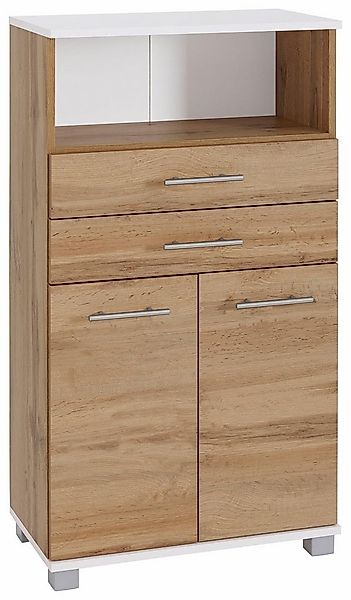 welltime Midischrank Emmi, Breite 59 cm 2 Türen, Metallbeschläge günstig online kaufen