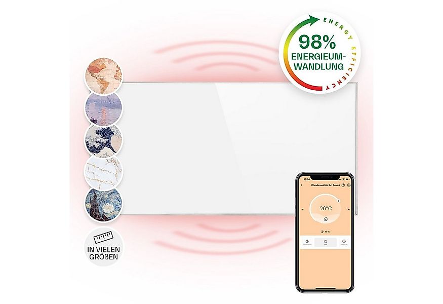 Klarstein Heizkörper Wonderwall Smart 720, elektrische Infrarot Wandheizung günstig online kaufen