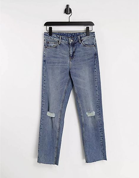 Dr Denim – Edie – Supereng geschnittene Jeans in Blau günstig online kaufen