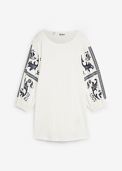 Longshirt mit Ärmelprint günstig online kaufen