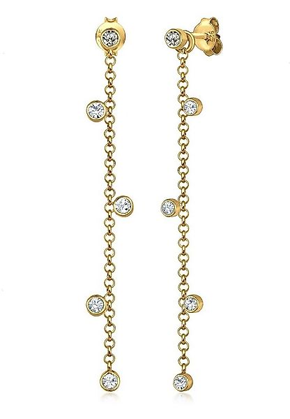 Elli Paar Ohrhänger Ohrhänger mit Kristallen von Swarovski® 925 Silber, Kre günstig online kaufen