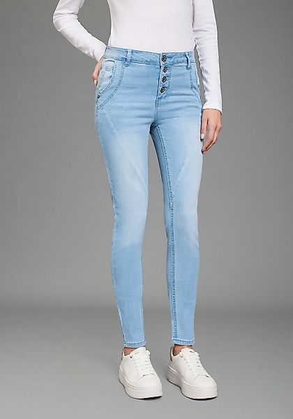 Bruno Banani Skinny-fit-Jeans extraenger Schnitt, normale Leibhöhe, mit Ges günstig online kaufen