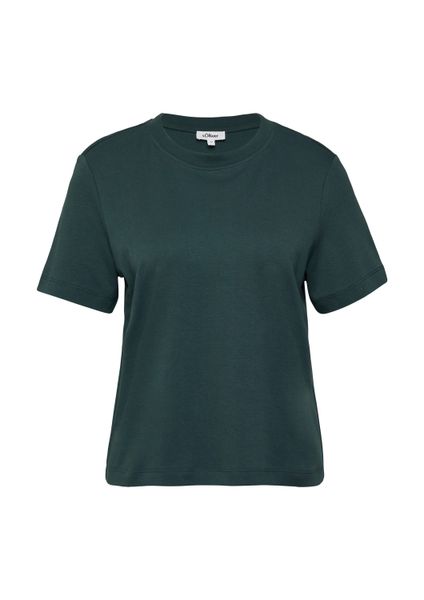 s.Oliver Kurzarmshirt T-Shirt Verkürztes T-Shirt aus günstig online kaufen