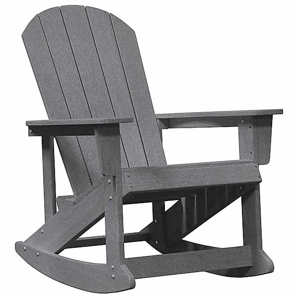 vidaXL Adirondack-Schaukelstuhl Hellgrau 92 x 73,5 x 92 cm HDPE 42006628 günstig online kaufen