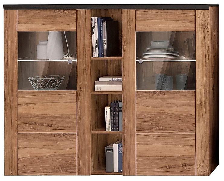 Home affaire Highboard Larona, zeitlose Hochkommode mit 2 Türen, Türkommode günstig online kaufen