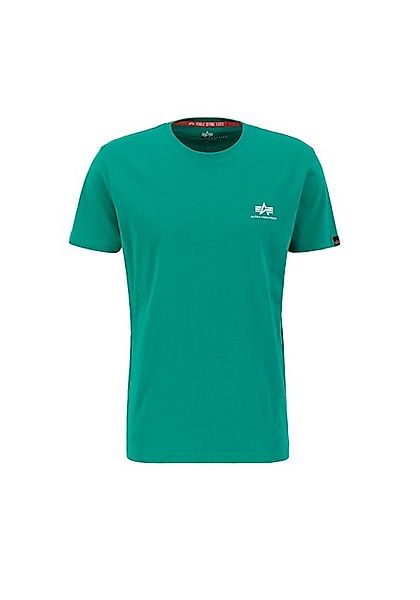 Alpha Industries  T-Shirts & Poloshirts Basic T Small Logo - jungle green günstig online kaufen