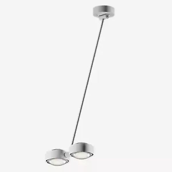 Occhio Sento Soffitto Doppio 80 Up D Deckenleuchte LED 2-flammig, Kopf weiß günstig online kaufen