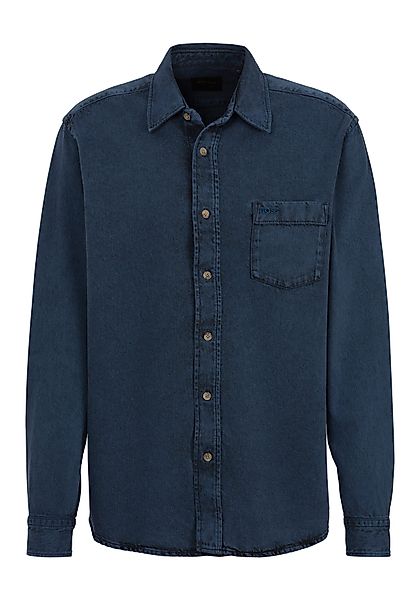 BOSS ORANGE Langarmhemd Lamboo mit Kragen günstig online kaufen