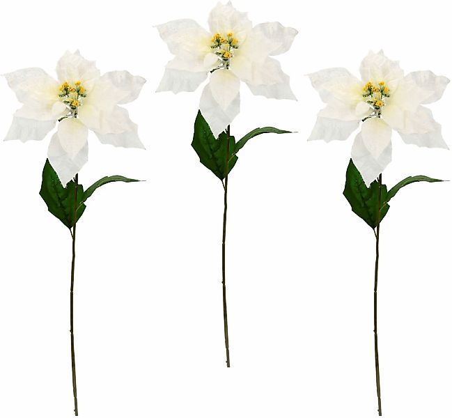I.GE.A. Winterliche Kunstpflanze "Kunstblume, künstliche Poinsettiablume, W günstig online kaufen