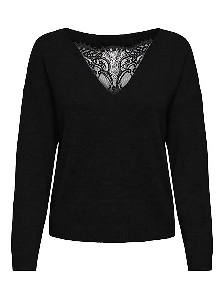 ONLY Rundhalspullover ONLANJA LS LACE MIX günstig online kaufen