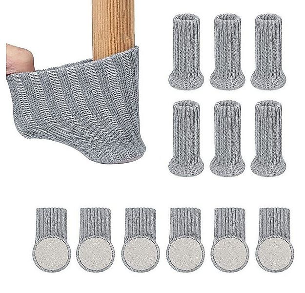Blusmart Stuhlsocke 12/24-teilige Stuhlbeinkappe, (Hochelastische Möbelsock günstig online kaufen