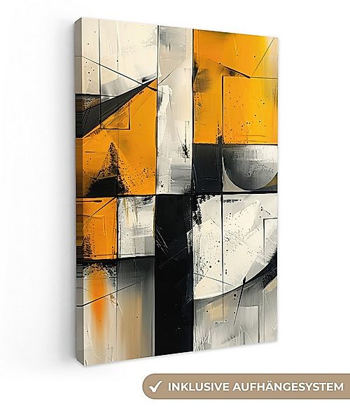 OneMillionCanvasses® Leinwandbild Gelb - Abstrakt - Modern - Formen, Fotodr günstig online kaufen