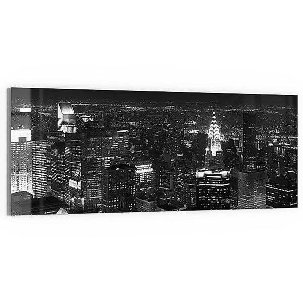 DEQORI Glasbild 'Nächtliches Manhattan', 'Nächtliches Manhattan', günstig online kaufen