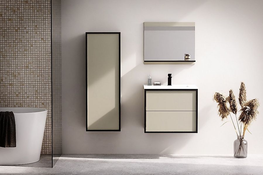 welltime Waschtisch Waschbeckenunterschrank Line mit Waschbecken,Badmöbel,z günstig online kaufen