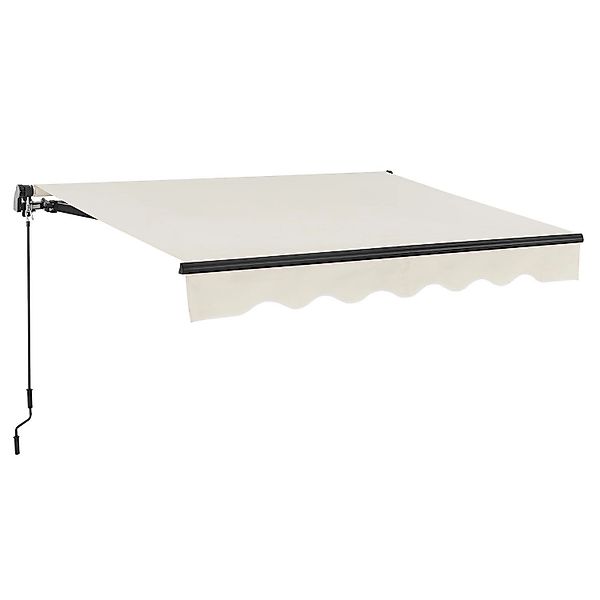 Juskys Gelenkarmmarkise 350 x 300 cm Beige günstig online kaufen