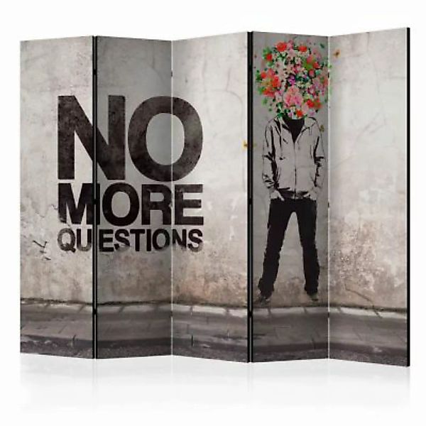 artgeist Paravent No more questions II [Room Dividers] mehrfarbig Gr. 225 x günstig online kaufen
