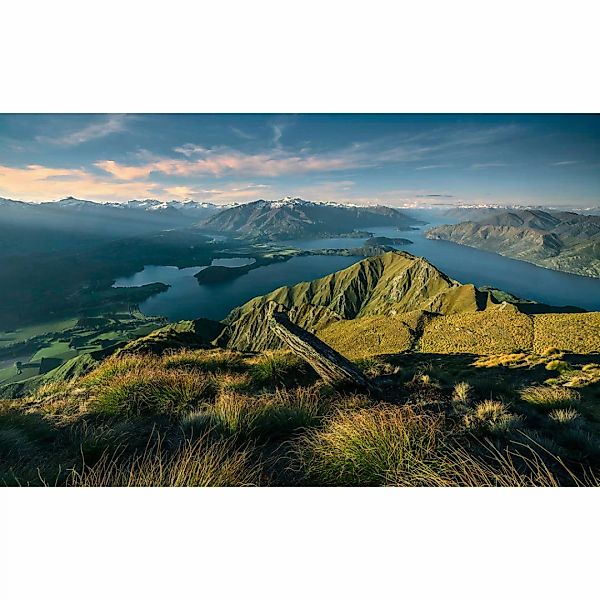 Sanders & Sanders Fototapete Landschaft Grün und Blau 450 x 280 cm 612696 günstig online kaufen