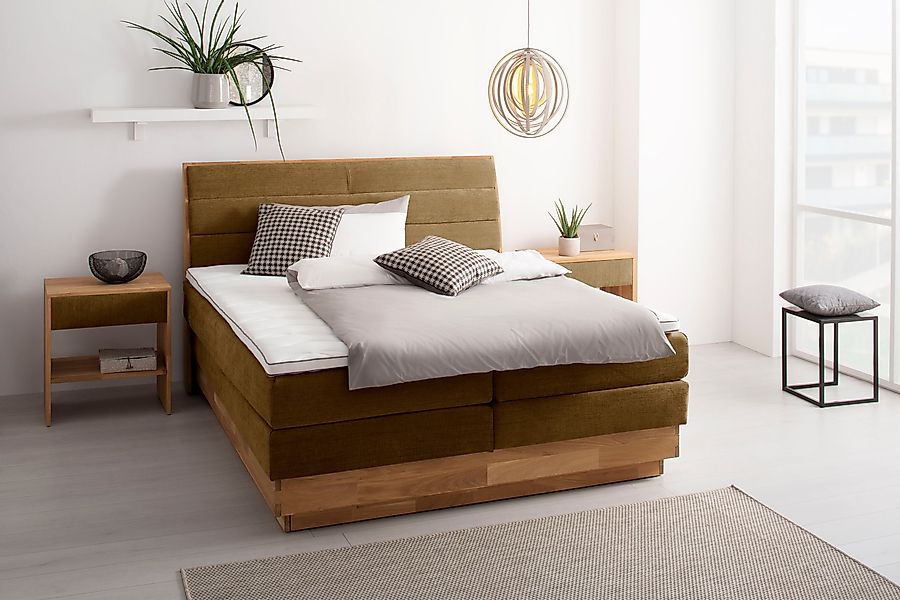 OTTO products Boxspringbett, LED-Beleuchtung, mit zertifizierten, günstig online kaufen