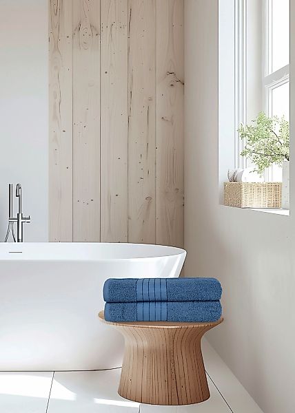 good morning Badetuch »Uni Towels«, (2 St., 2er Set Badetücher 70 x 140 cm) günstig online kaufen