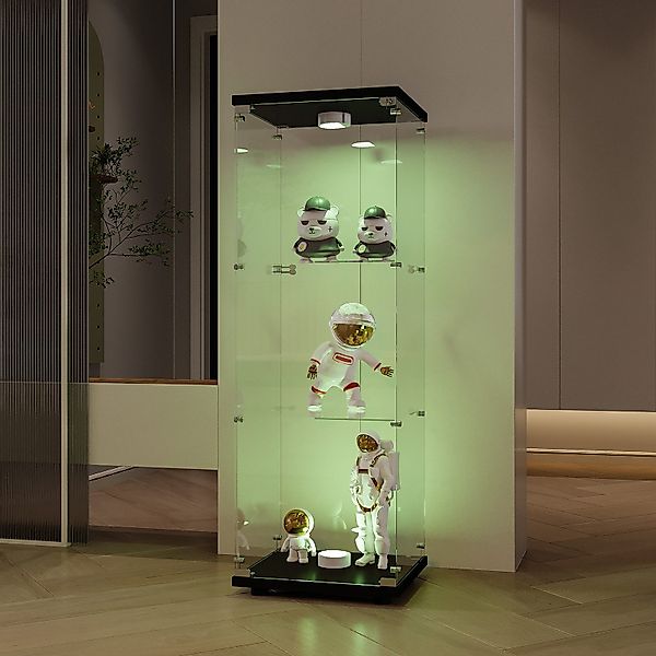 FUROKOY Glasvitrine Vitrinenschrank mit Glastüren und günstig online kaufen