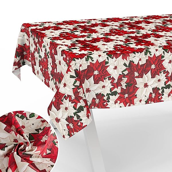 ANRO Tischdecke abwaschbar mit Motiv schmutzabweisend günstig online kaufen