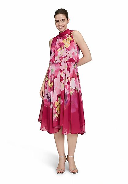 Vera Mont Chiffonkleid "Damen ohne Arm" Ohne Tasche Bindegürtel günstig online kaufen